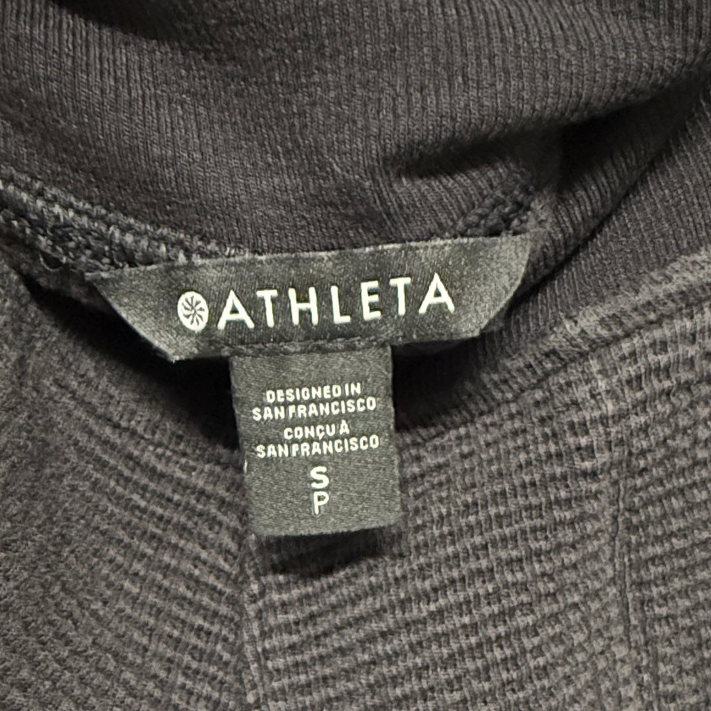 Athleta Women's Black Waffle Joggers - Picture 2 of 3